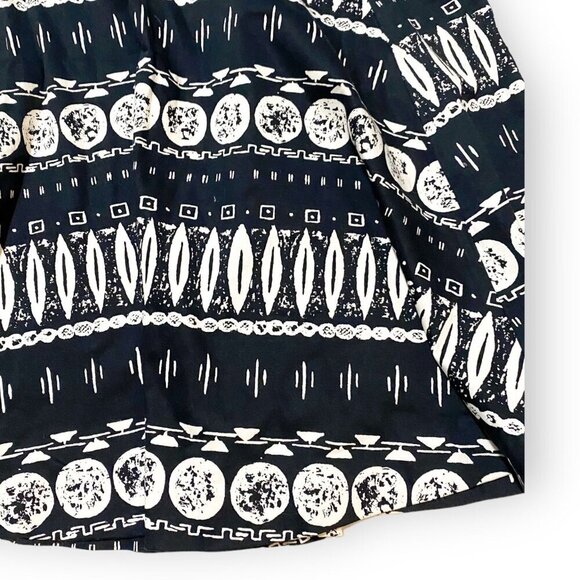 Veronica Beard Woodblock Print Midi Skirt, Black/white, Size 10 - Picture 10 of 14